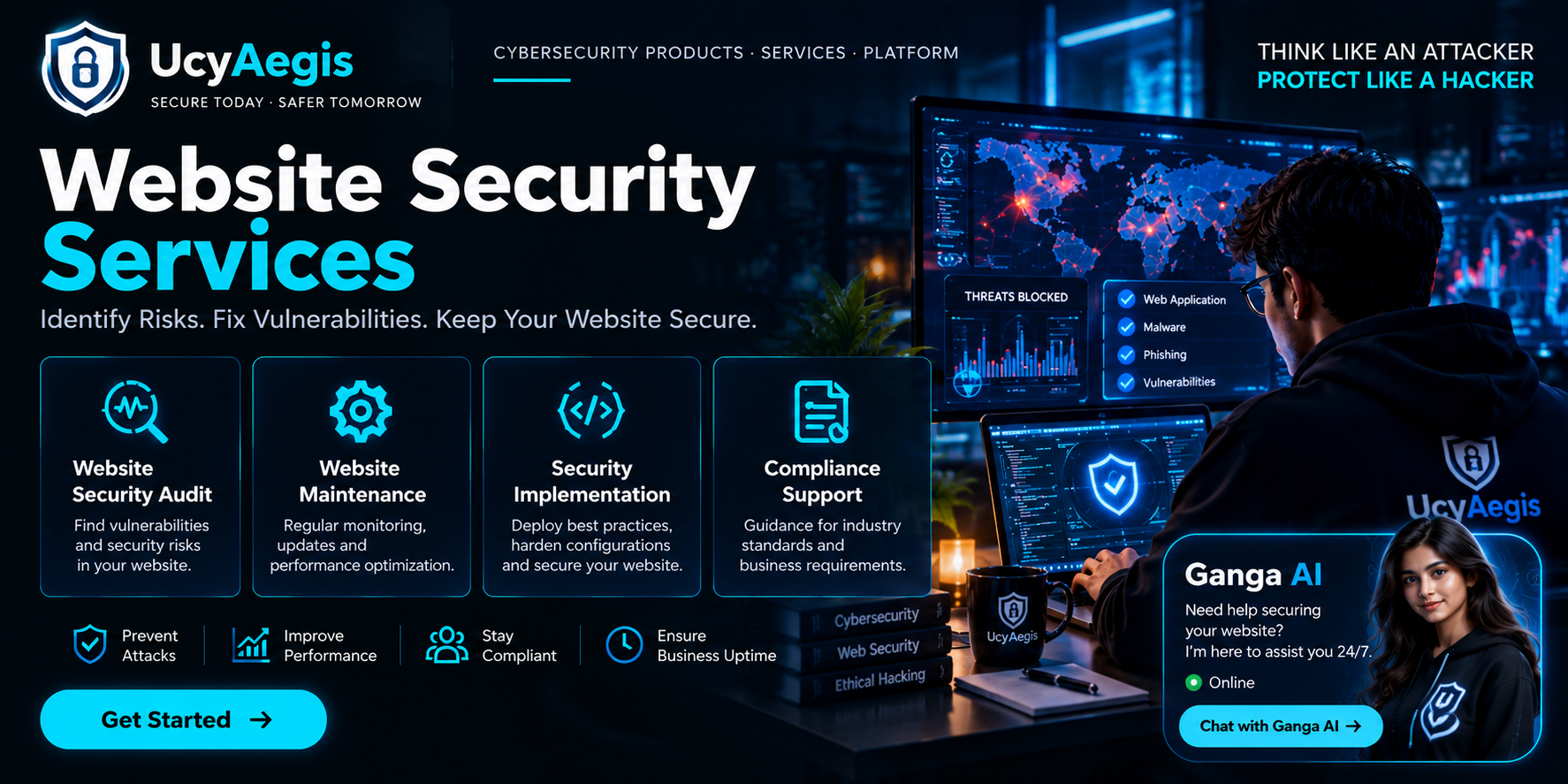 UcyAegis website security audits and protection services